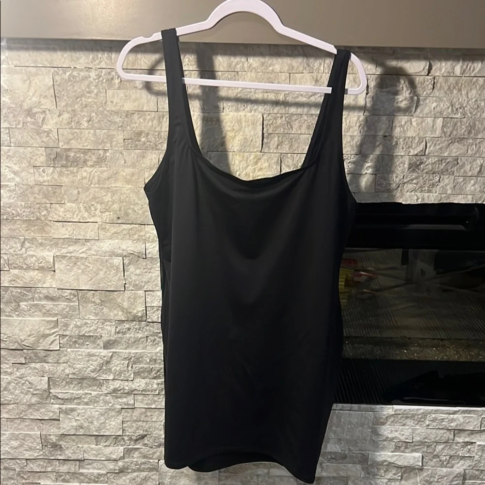 NWT SKIMS Black Swim Tank Dress size 4x
